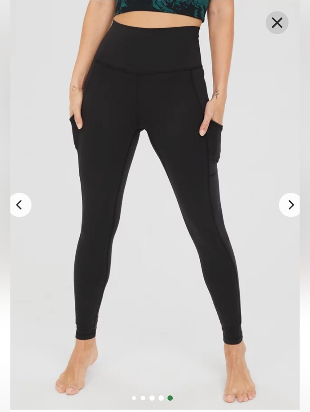 Aerie OFFLINE The Hugger High Waisted Pocket Leggings Size Small Petite Yoga Gym